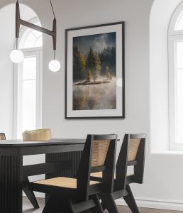 Photo de Lispach encadrée au mur